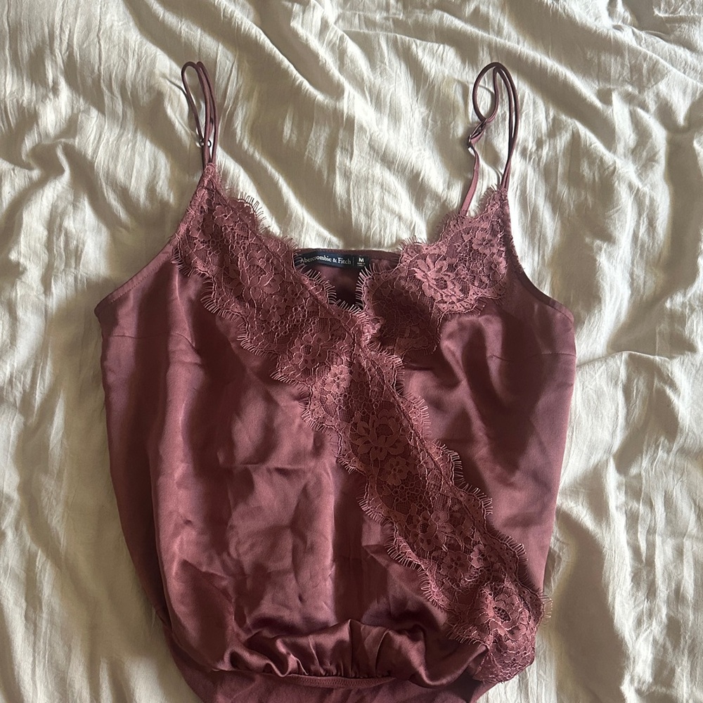 Abercrombie & Fitch Mauve Lace Bodysuit